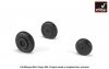 Armory Models AW48032 Mikoyan MiG-9 Fargo / MiG-15 Fagot (early) wheels w/ weighted tires 1/48